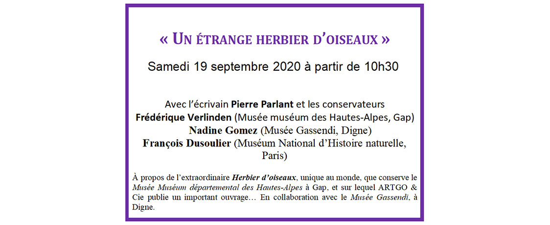 « Un étrange herbier d’oiseaux »